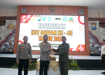 Kapolresta Sidoarjo Hadiri Tasyakuran HUT Satpam Ke-45