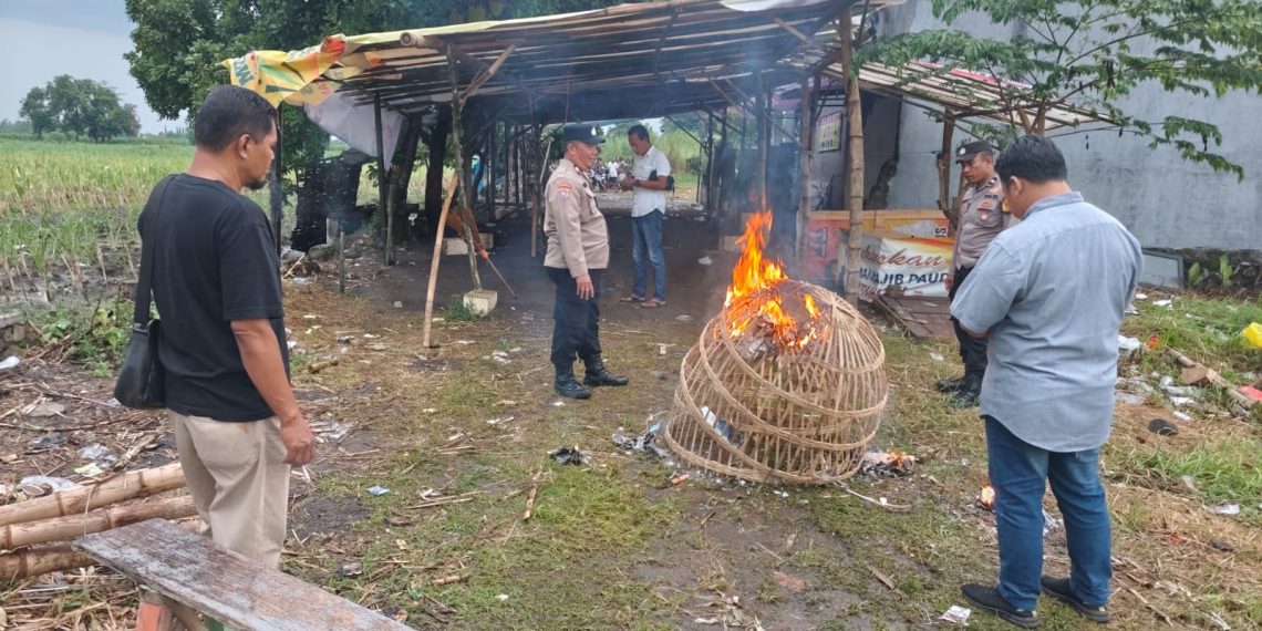 Respon Aduan Warga, Polsek Tulangan Langsung Bubarkan Sabung Ayam
