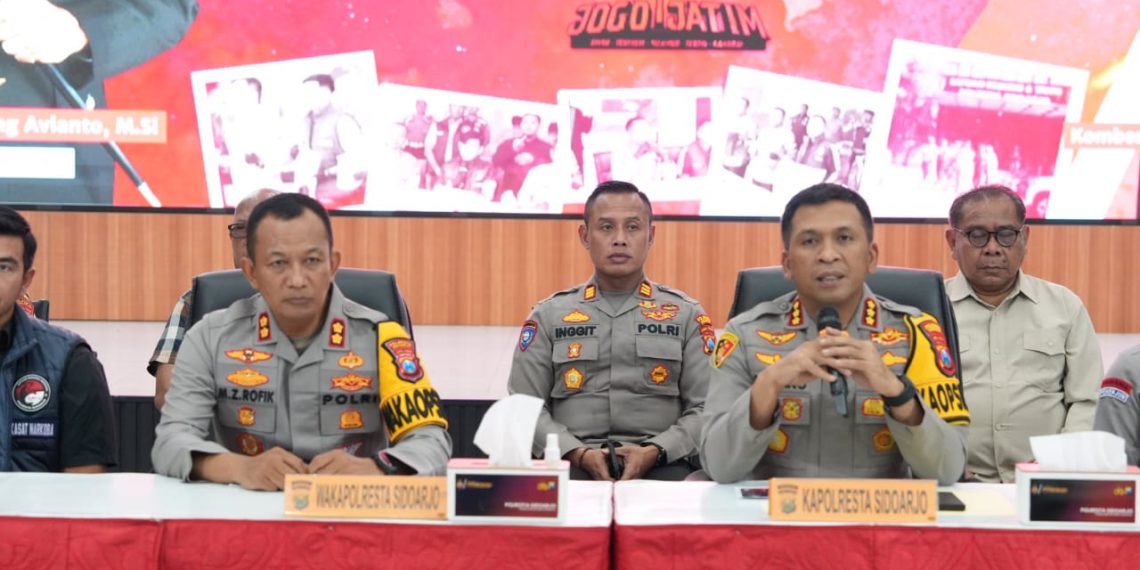 Polresta Sidoarjo Sampaikan Rilis Kamtibmas Akhir Tahun 2025