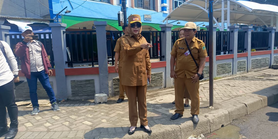 Wabup Mimik Idayana Awasi Langsung Satgas Jalan Dinas PUBMSDA Sidoarjo Perbaiki Jalan Rusak