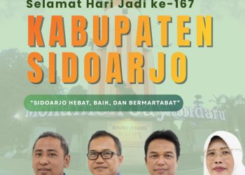 Direksi dan Karyawan Perumda Delta Tirta Sidoarjo Mengucapkan Selamat dan Sukses Hari Jadi Kabupaten Sidoarjo ke-167