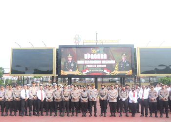 Upacara Hari Kesadaran Nasional, Wakapolresta Sidoarjo Tekankan Profesionalisme Personel