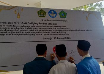 1000 Pelajar Penghafal Alquran Sidoarjo Gelar Ngaji Cerdas dan Deklarasi Anti Bullying