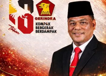 Ketua Dewan Penasehat DPC Partai Gerindra Sidoarjo H Rahmat Muhajirin SH, MH Mengucapkan Selamat HUT ke-18 Partai Gerindra