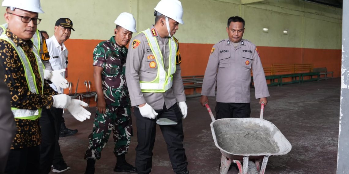 Perkuat Program MBG, Kapolresta Sidoarjo Ground Breaking SPPG di Desa Kedung Cangkring