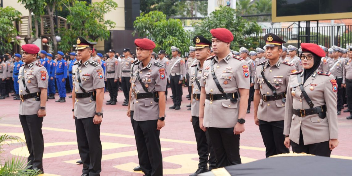 Sertijab Pejabat Utama dan Pelantikan Kasat PPA-PPO di Polresta Sidoarjo