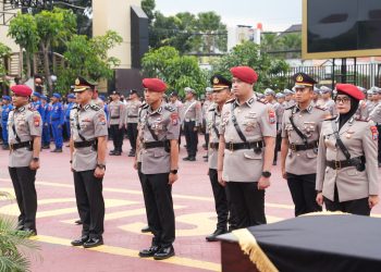 Sertijab Pejabat Utama dan Pelantikan Kasat PPA-PPO di Polresta Sidoarjo