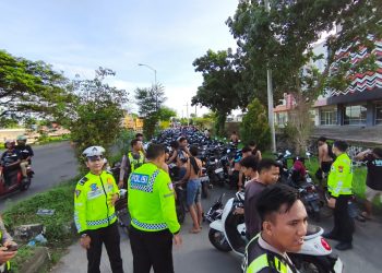 Ratusan Motor Terjaring Razia Balap Liar Ramadhan di Porong