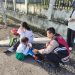 Sigap dan Humanis, Anggota Samapta Polsek Buduran Bantu Anak Sekolah Terjatuh di Jalan
