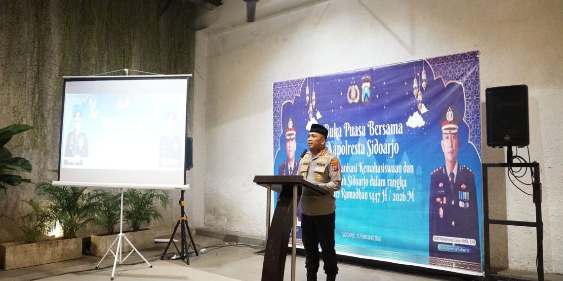 Polresta Sidoarjo Buka Puasa Bersama Organisasi Kemahasiswaan, Perkuat Sinergi Jaga Kamtibmas