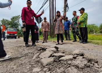 Wabup Mimik Idayana Sidak Jalan Lingkar Timur Sidoarjo Rusak Parah, Gandeng CSR Perusahaan Perbaiki Secepatnya
