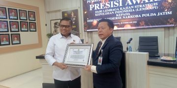 Ungkap Sabu Puluhan Kilogram, LEMKAPI Berikan ‘Presisi Award’ 2026 ke Diresnarkoba Polda Jatim