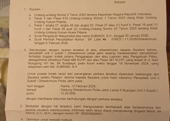 Diperiksa Polda Jatim, Rahmat Muhajirin Tegaskan Tak Ada Penggelapan Sertifikat Tanah