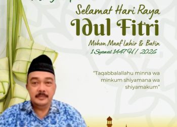 Kepala Dinas Perumahan, Permukiman, Cipta Karya dan Tata Ruang Kabupaten Sidoarjo Mengucapkan Selamat Hari Raya Idul Fitri 1447 H Mohon Maaf Lahir dan Batin