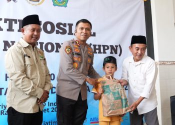 Kapolresta Sidoarjo Hadiri Bakti Sosial HPN dan HUT ke-80 PWI di Griya Balita SYD