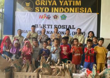 Peringati HPN 2026, PWI Sidoarjo dan Kapolresta Berbagi dengan Anak Yatim