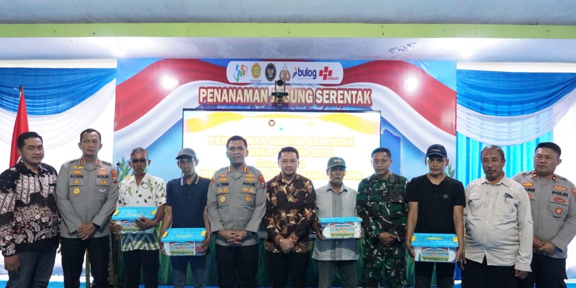 Polresta Sidoarjo Tanam Jagung Serentak Kuartal I, Komitmen Dukung Swasembada Pangan
