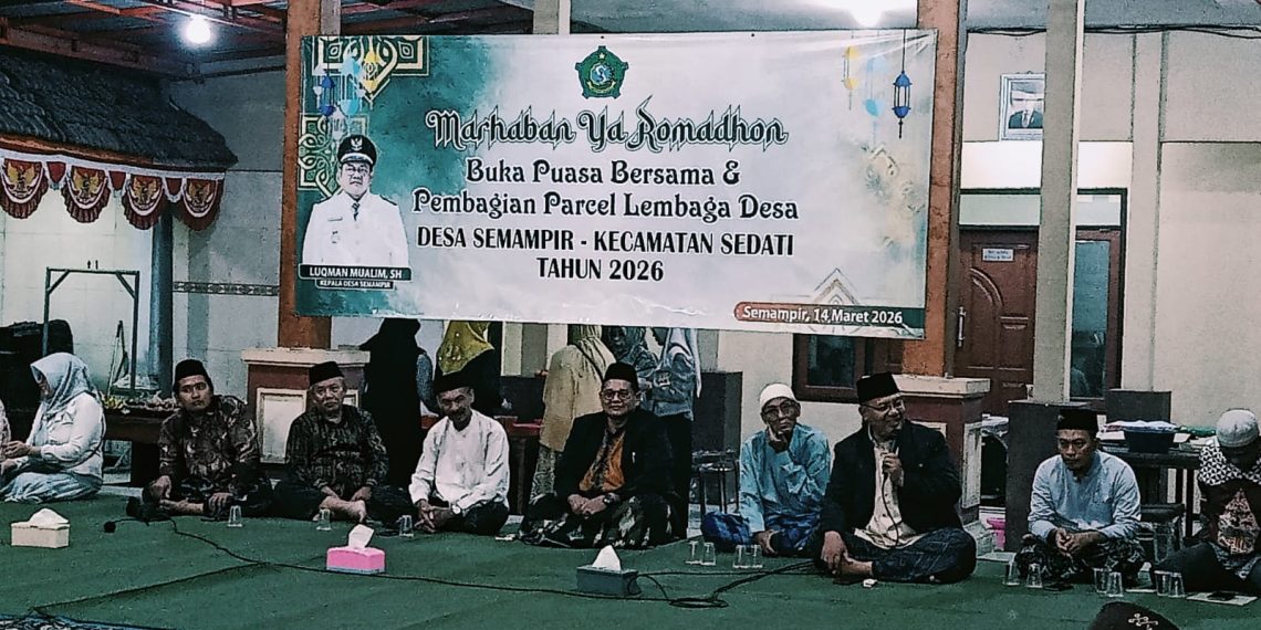 Pemdes Semampir Gelar Buka Puasa Bersama Warga, Pererat Kebersamaan di Malam Lailatul Qodar