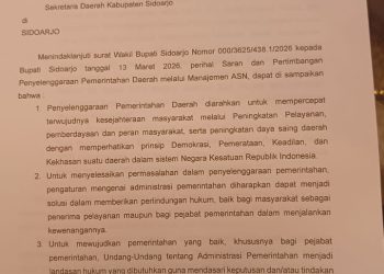 Wabup Mimik Idayana Surati Sekda Sidoarjo Ingatkan Larangan Lampaui Wewenang