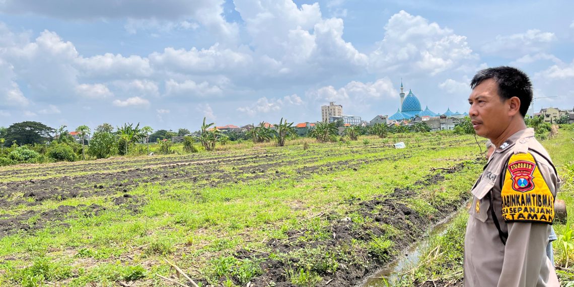 Polsek Taman Turunkan Bhabinkamtibmas Dampingi Pelaksanaan Ketahanan Pangan