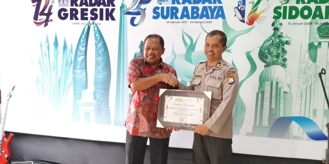 Kapolresta Sidoarjo Raih Penghargaan Dedikasi Jaga Kamtibmas