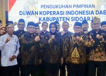Wabup Mimik Idayana Hadiri Pengukuhan Pengurus Dekopinda Sidoarjo 2025–2030 Pimpinan Bambang Pujianto