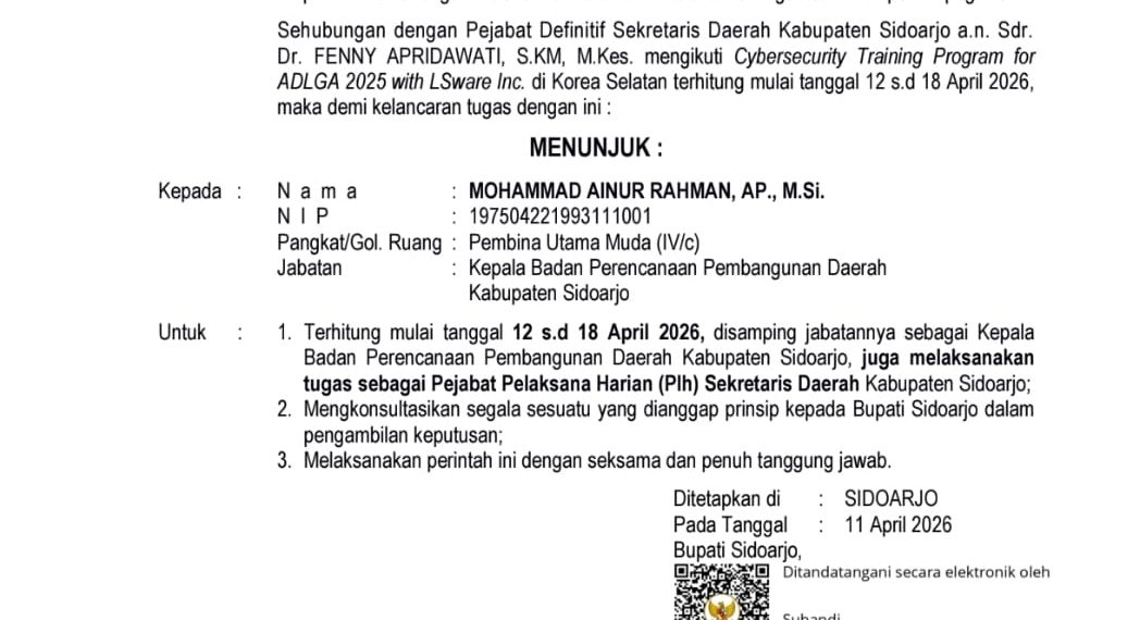 Diam-Diam Sekda Sidoarjo Fenny Apridawati Terbang ke Korea Selatan