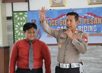 Police Goes to Pesantren, Satlantas Polresta Sidoarjo Edukasi Santri Tertib Berlalu Lintas