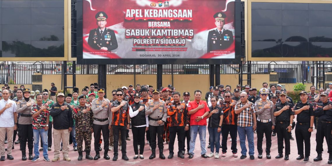 Polresta Sidoarjo Gelar Apel Sabuk Kamtibmas, Perkuat Sinergi Lintas Sektoral