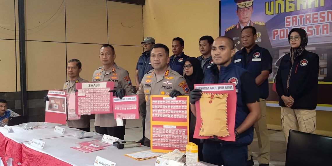 Seminggu, Polresta Sidoarjo Tangkap 25 Tersangka Kasus Narkoba