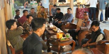Komitmen Jaga Kondusifitas Kamtibmas, Kapolresta Sidoarjo Ngopi Bareng Mahasiswa