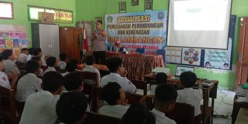 Polsek Wonoayu Sosialisasikan Anti Bullying kepada Siswa SDN Lambangan