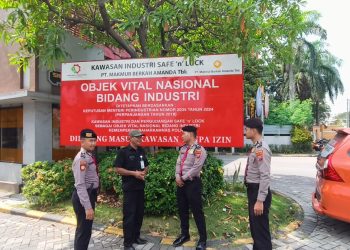 Patroli Objek Vital, Sat Samapta Polresta Sidoarjo Cegah 3C dan Premanisme