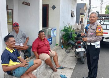 Jelang Pilkades Sidokerto Buduran, Polisi Perkuat Cooling System di Tengah Warga