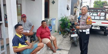 Jelang Pilkades Sidokerto Buduran, Polisi Perkuat Cooling System di Tengah Warga