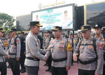 1.140 Personel Polresta Sidoarjo Disebar ke 80 Desa Amankan Pilkades Serentak