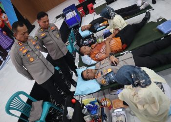Jelang Hari Bhayangkara ke-80, Polresta Sidoarjo Gelar Donor Darah