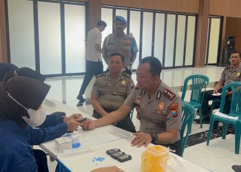 Polresta Sidoarjo Gelar Cek Kesehatan Gratis Anggota Sambut Hari Bhayangkara ke-80