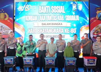Hari Bhayangkara ke-80, Polresta Sidoarjo Gelar Bakti Sosial dan Layanan Kesehatan untuk Masyarakat