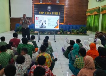 Polsek Candi Edukasi Siswa SMP Hang Tuah 5 Bahaya Bullying dan Narkoba