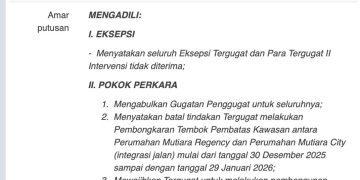Warga Perumahan Mutiara Regency Bersyukur, PTUN Menangkan Gugatan Ketua RW Suhartono Lawan Bupati Subandi