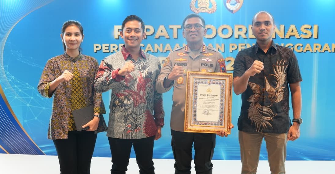 Polresta Sidoarjo Raih Penghargaan Bidang Reformasi Birokrasi Polri