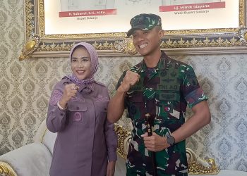 Wabup Mimik dan Dandim 0816 Letkol Inf Abraham Prihadi Siap Majukan Sidoarjo Dukung Program Presiden Prabowo Subianto
