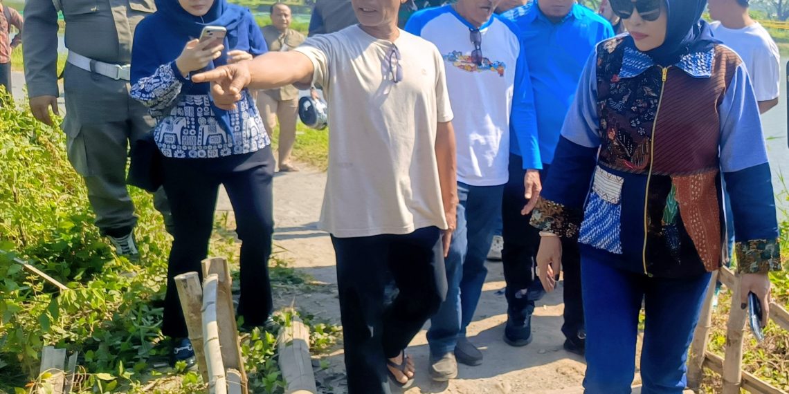 Respon Keluhan Warga, Wabup Mimik Idayana Bangun Jembatan Penghubung Desa Kedungbanteng dan Balongdowo Pakai Dana Pribadi