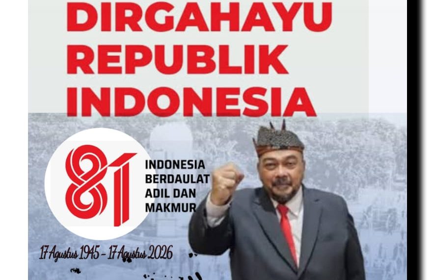 Kepala Dinas Perumahan, Pemukiman Cipta Karya dan Tata Ruang Kabupaten Sidoarjo Mengucapkan Dirgahayu Republik Indonesia ke-81