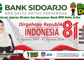 Direksi dan Karyawan Bank BPR Delta Artha Sidoarjo Mengucapkan Selamat Dirgahayu Republik Indonesia ke-81