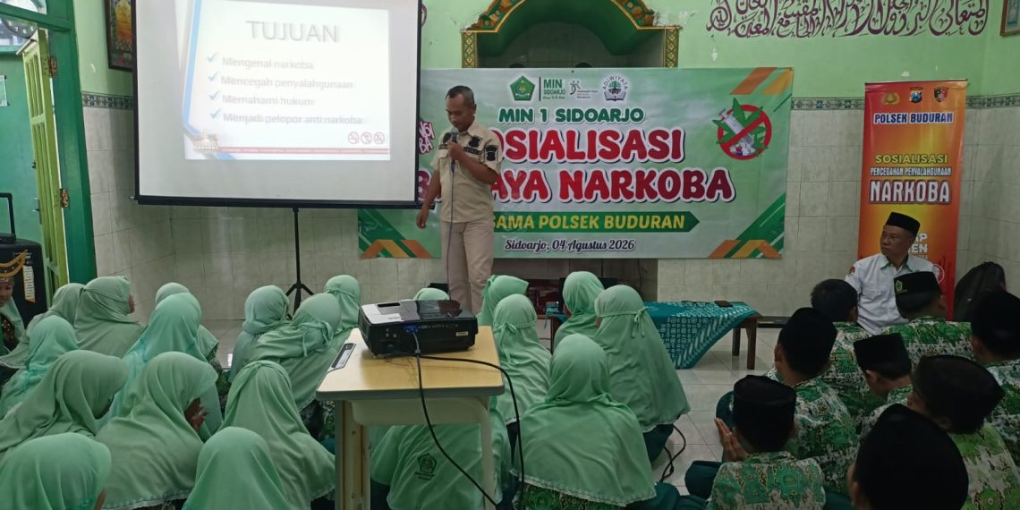 Polsek Buduran Edukasi Bahaya Narkoba Sejak Dini