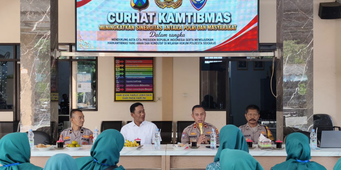 Sat Binmas Polresta Sidoarjo Perkuat Sinergi dengan Masyarakat Melalui Curhat Kamtibmas