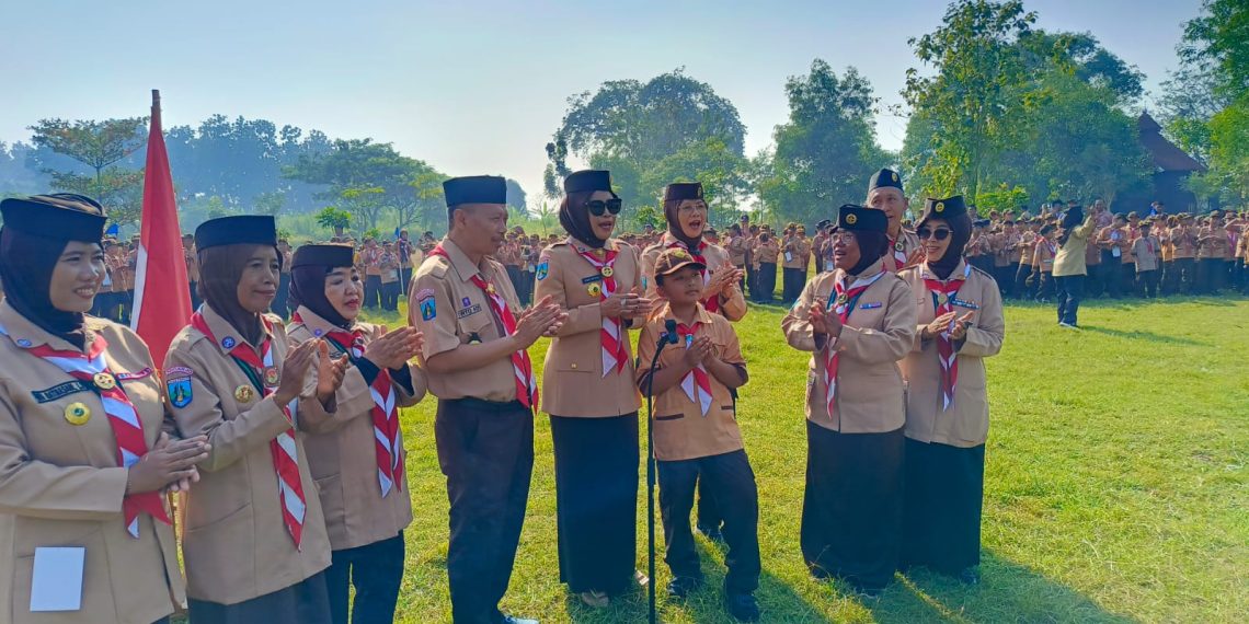 Buka Pesta Siaga 1000 Pramuka, Wabup Mimik Pesan Keberanian dan Kejujuran