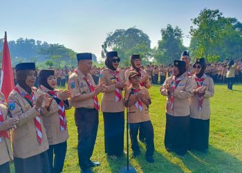Buka Pesta Siaga 1000 Pramuka, Wabup Mimik Pesan Keberanian dan Kejujuran